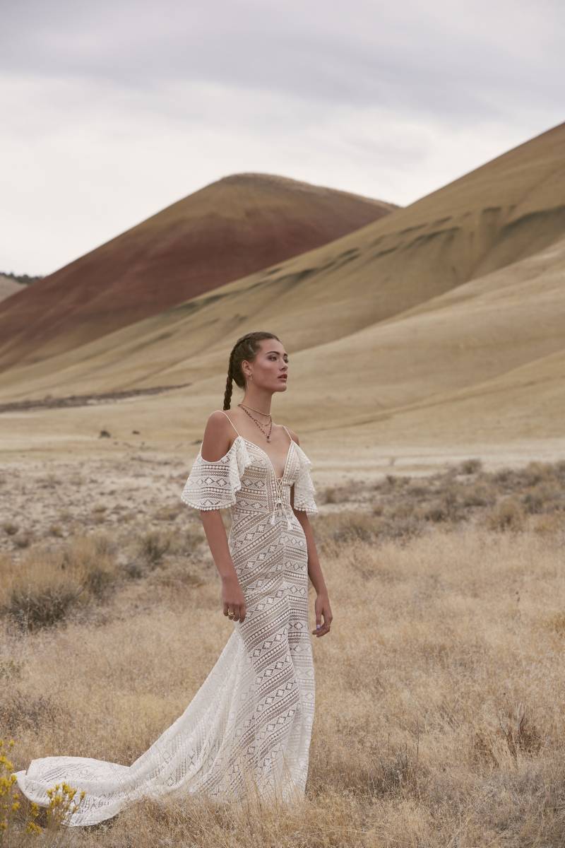 robe de mariée champêtre dentelle originale sur marseille